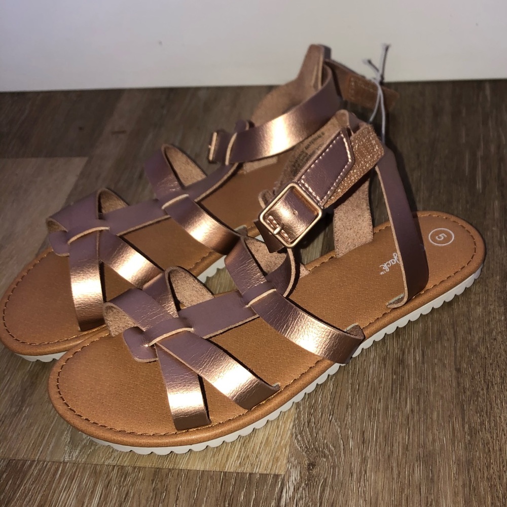 Gold sandals
